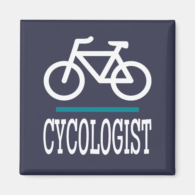 Imán CYCOLOGIST Bicicleta Ciclismo Novedad divertida (Frente)