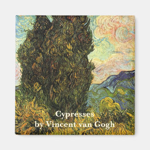 Imán Cypreses de Vincent van Gogh