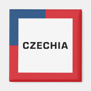 Imán Czechia 01A - Colores de bandera