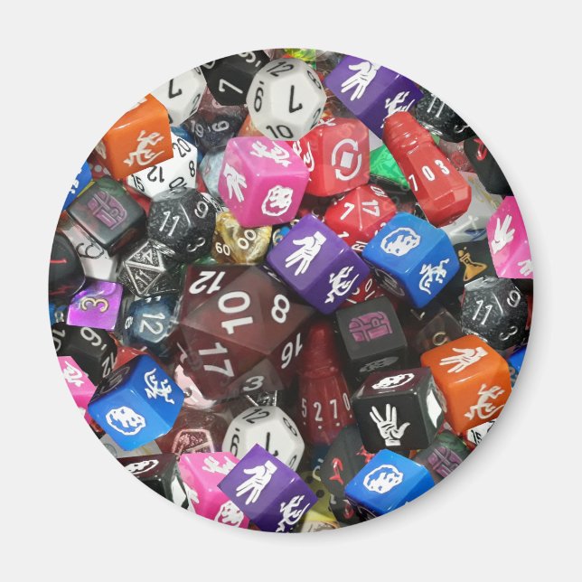 Imán d20 dados (Frente)