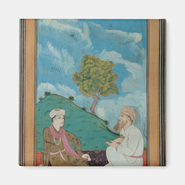 Imán D-181 fol.9 Profesor y alumno de 1674 (Frente)