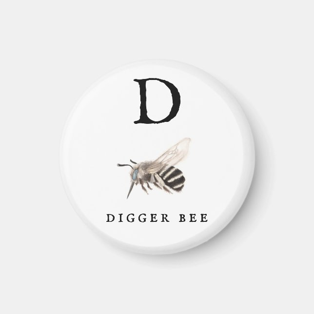 Imán "D" Digger Bee (Frente)