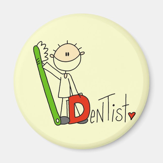 Imán D es para Dentista (Frente)