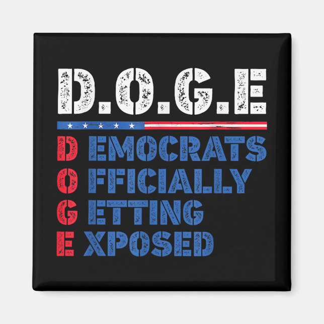Imán D.o.g.e Perro Departamento De Eficiencia Gubername (Frente)