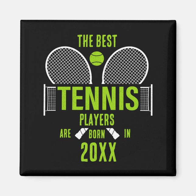 Imán D Tennis Birth Year Name Birthday  (Frente)