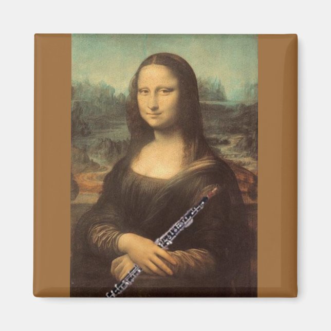 Imán Da Vinci, Mona Lisa y Oboe Magnet (Frente)