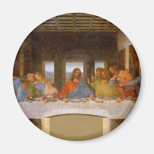 Imán Da Vinci Último Bella Artes de la Cena (Frente)