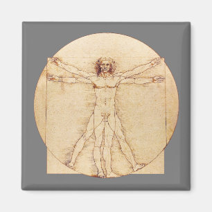 Imán Da Vinci Vitruvian Man