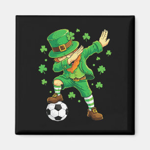 Imán Dabbing Duende Divertido Niño Irlandés Día de San 