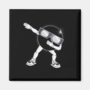 Imán Dabbing Eclipse solar total 2024 Chica de niños Da