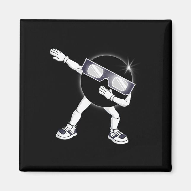 Imán Dabbing Eclipse solar total 2024 Total niños Dab (Frente)