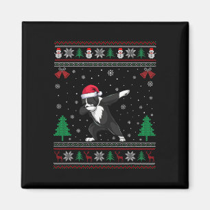 Imán Dabbing Greater Swiss Mountain Dog Santa Hat Chris