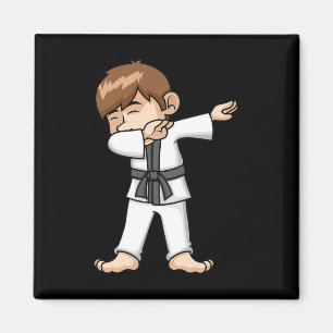 Imán Dabbing Karate Funny Personalizado de Artes Marcia