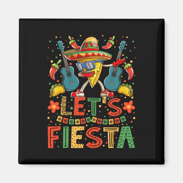 Imán Dabbing Nacho Cinco De Mayo Camisas Hombres Dejar  (Frente)