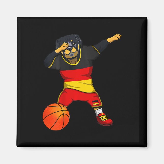 Imán Dabbing Rottweiler Alemania Jersey Alemán Amantes  (Frente)