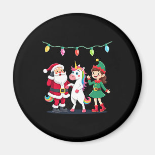 Imán Dabbing Santa Elfo Unicornio Navidad Niños Chicos