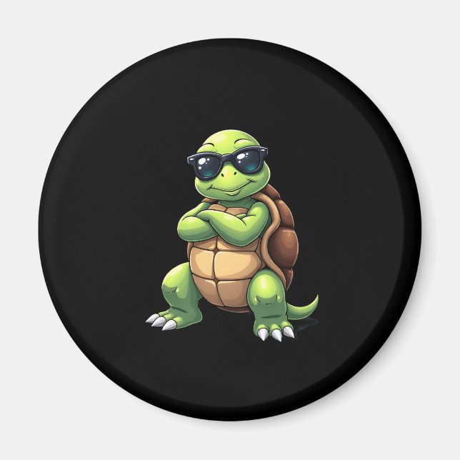 Imán Dabbing Sea Turtle Animal Lover Save The Turtles ( (Frente)