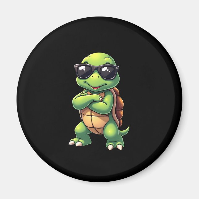 Imán Dabbing Sea Turtle Animal Lover Save The Turtles ( (Frente)