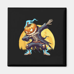 Imán Dabbing Skeleton Calabaza sin cabeza Dab Dance Boy