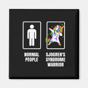 Imán Dabbing Unicorn Guerrero del Síndrome de Sjogren S