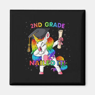 Imán Dabbing Unicornio de 2º Grado Nilató Gir de Gradua
