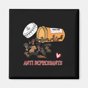 Imán Dachshund, antidepresivos de los amantes de la rep