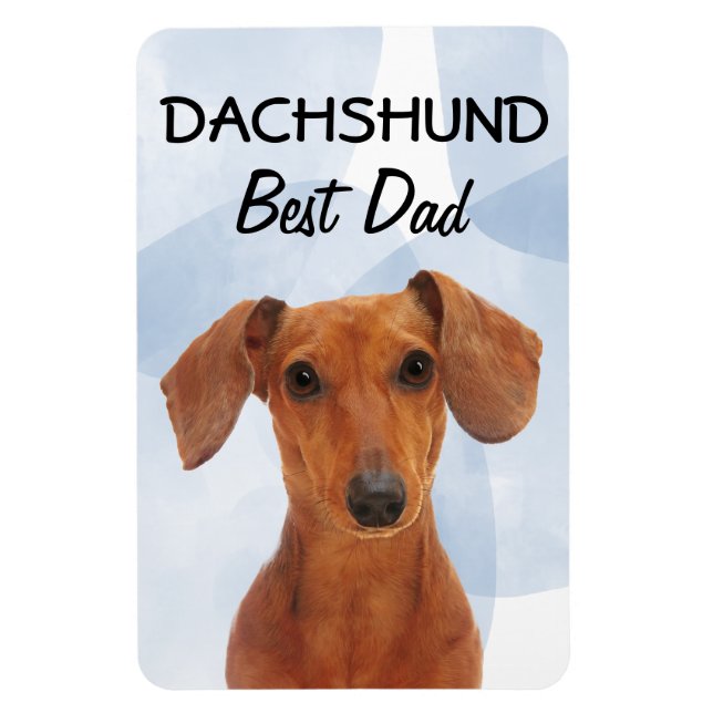 Imán Dachshund Best Dad Magnet (Vertical)