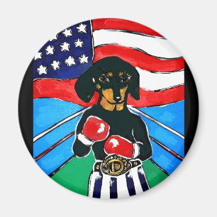 Imán Dachshund Boxer