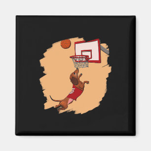 Imán Dachshund Chiweenie Wiener Dog Jugando Bysketbyll