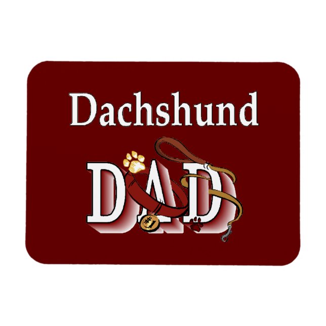 Imán Dachshund Dad (Horizontal)