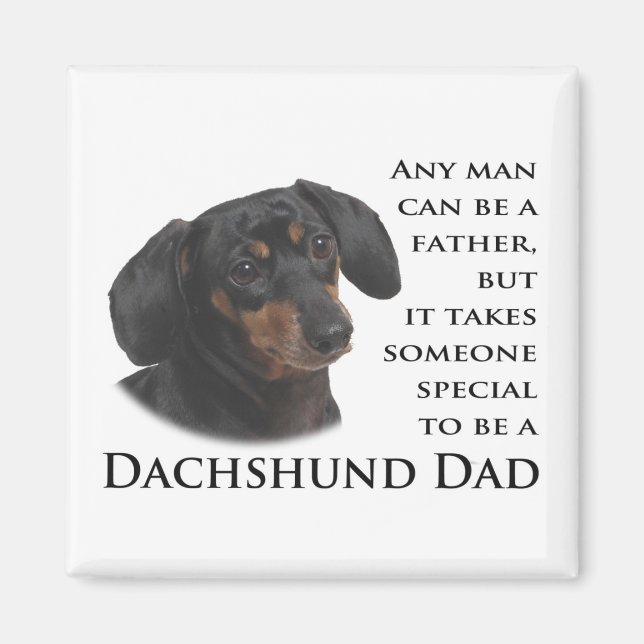 Imán Dachshund Dad Magnet (Frente)