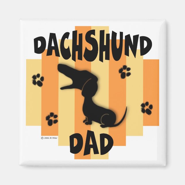 Imán Dachshund Dad Magnet (Frente)