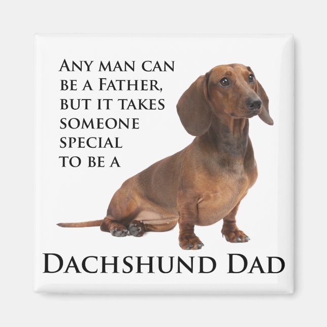 Imán Dachshund Dad Magnet (Frente)