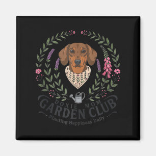 Imán Dachshund doxie mamá club de jardín día de la madr