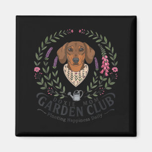 Imán Dachshund doxie mamá club de jardinería día de la