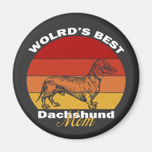 Imán Dachshund - La mejor mamá del mundo en Dachshund