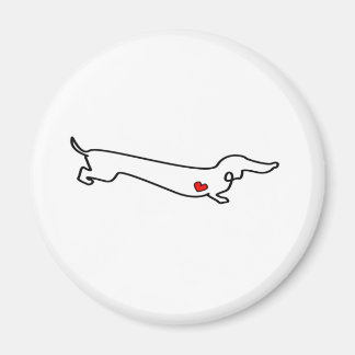 Imán Dachshund Love