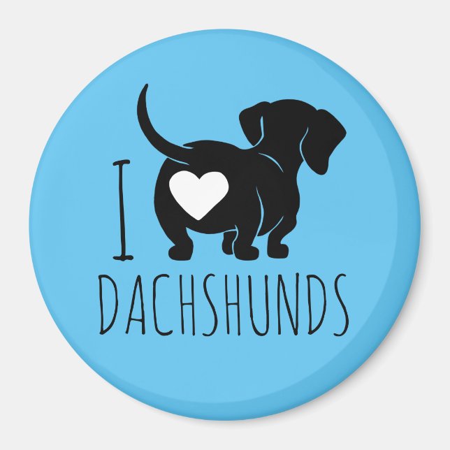 Imán Dachshund Love Magnet (Frente)