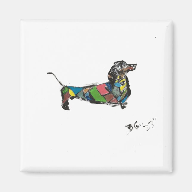 Imán Dachshund Magnet (Frente)