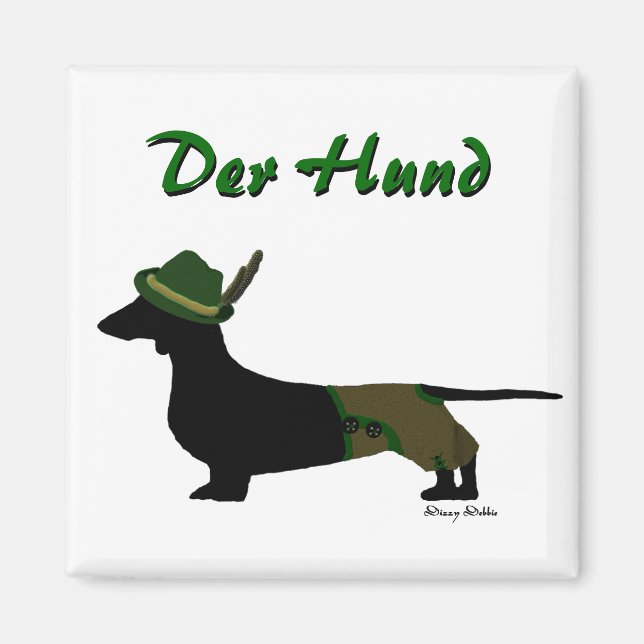 Imán Dachshund Magnet (Frente)