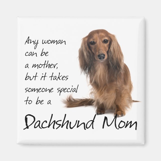 Imán Dachshund Mom (Frente)