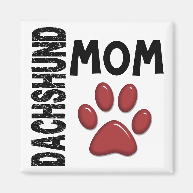 Imán Dachshund Mom 2 (Frente)