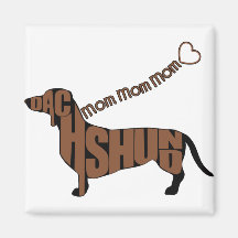 Dachshund Mom - Black and Tan Doxie - Heart Leash