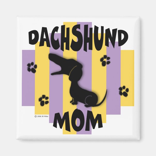 Imán Dachshund Mom Magnet (Frente)