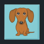 Imán Dachshund | Perro Weiner | Perro de dibujos animad<br><div class="desc">Cute Dachshund Magnet</div>