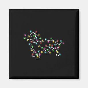 Imán Dachshund Perros Árboles Navidades Regalos De Navi