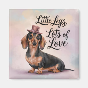Imán Dachshund Piernas de amor