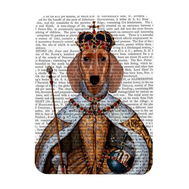 Imán Dachshund Queen 2 (Vertical)