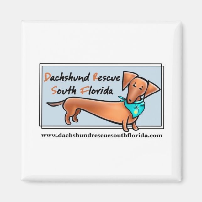 Imán Dachshund Rescue South Florida (Frente)