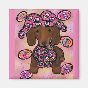 Imán Dachshund Rojo Doxie